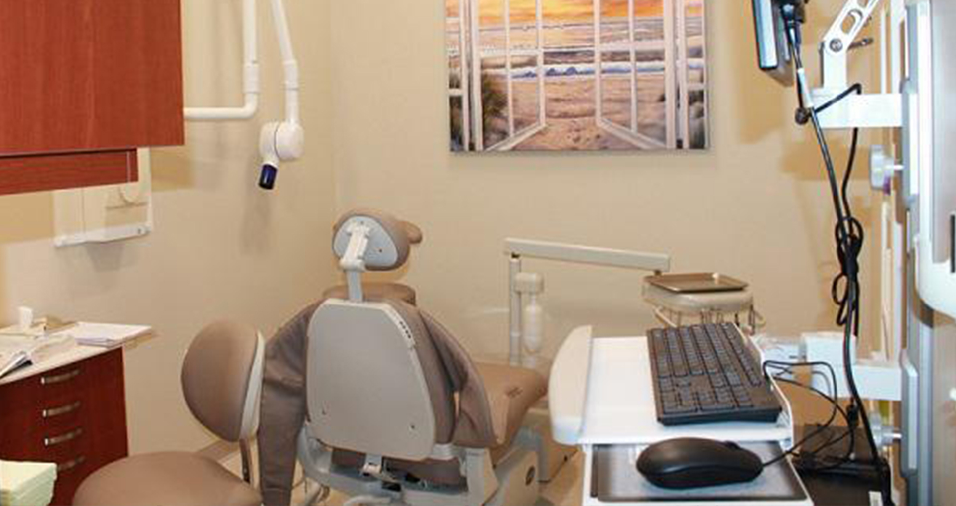 Comfortable dental treatment room