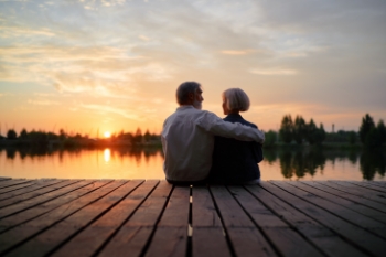 Couple on a dock