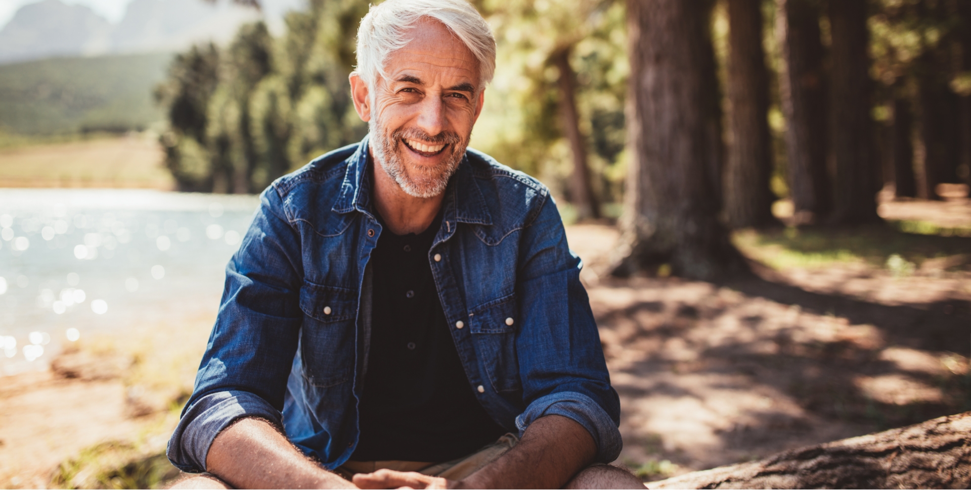 Man with healthy smile after restorative dentistry